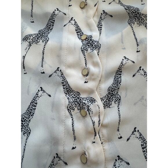 Double Zero‎ giraffe flowy tank blouse - Picture 5 of 5